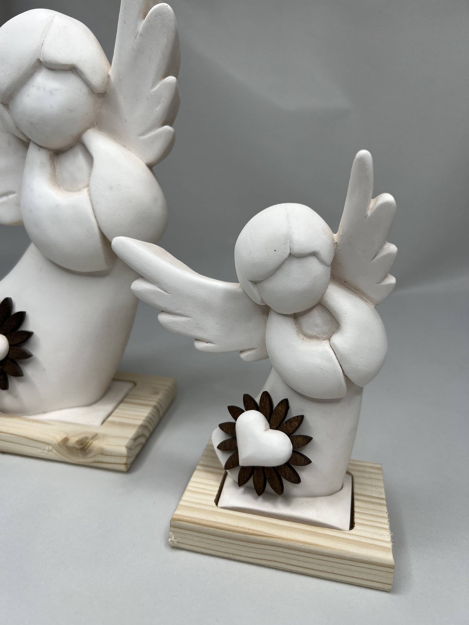 Angelo Annunciatore cm 10 (3,9 inch) Presepe Ulrich dipinto a mano Statua artigianale in legno Angelo Annunciatore cm 10 (3,9 inch) Presepe Ulrich dipinto a mano Statua artigianale in legno
