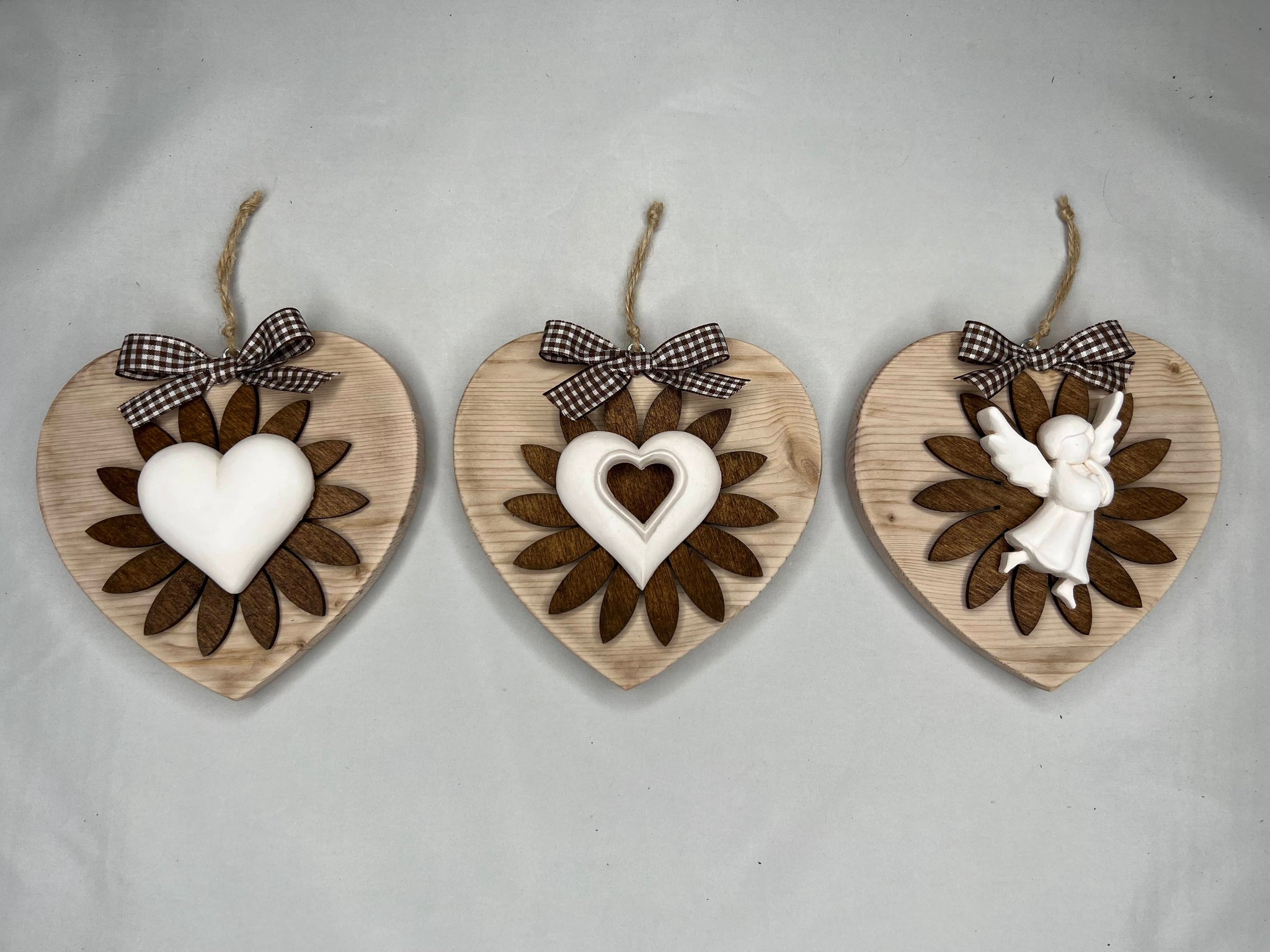 Cuore In Legno MDF Per Fai Da Te | Decorazione, 50x50 Cm, Taglio Laser, Verniciabile - Ideale Per Craft - Foto 2