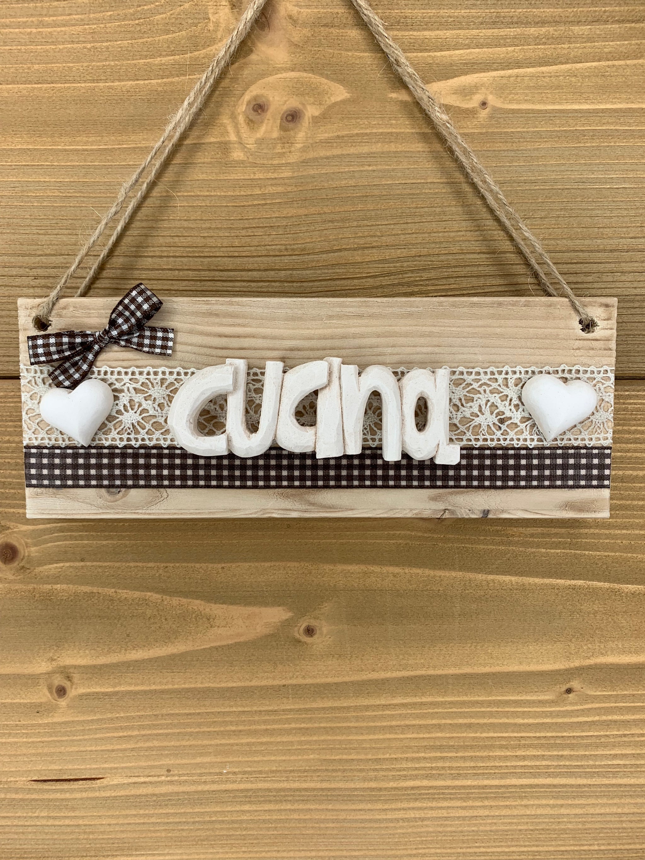 Scritta Decorativa In Legno Per La Cucina. Citazione Parete. – GMK - Foto 6